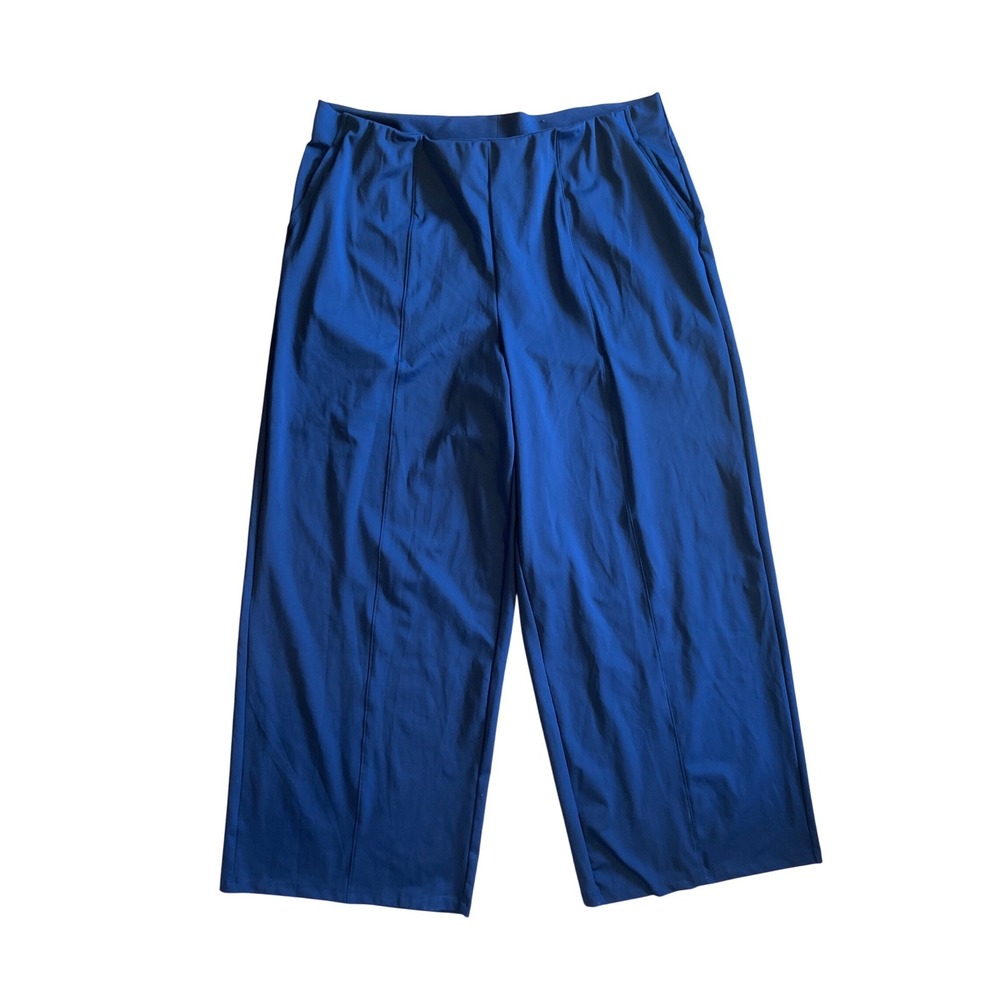 Old‎ Navy Powersoft Go-Dry Wide Leg Pants Navy Blue XXL Athletic Trousers